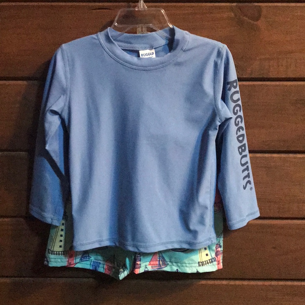 Rugged Butts Boys Swimwear Set size 2T